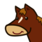 Horse Face emoji on Emojidex